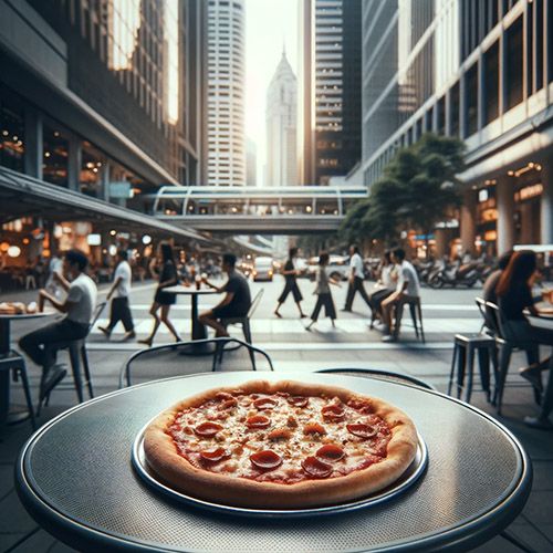 Pizza w centrum miasta